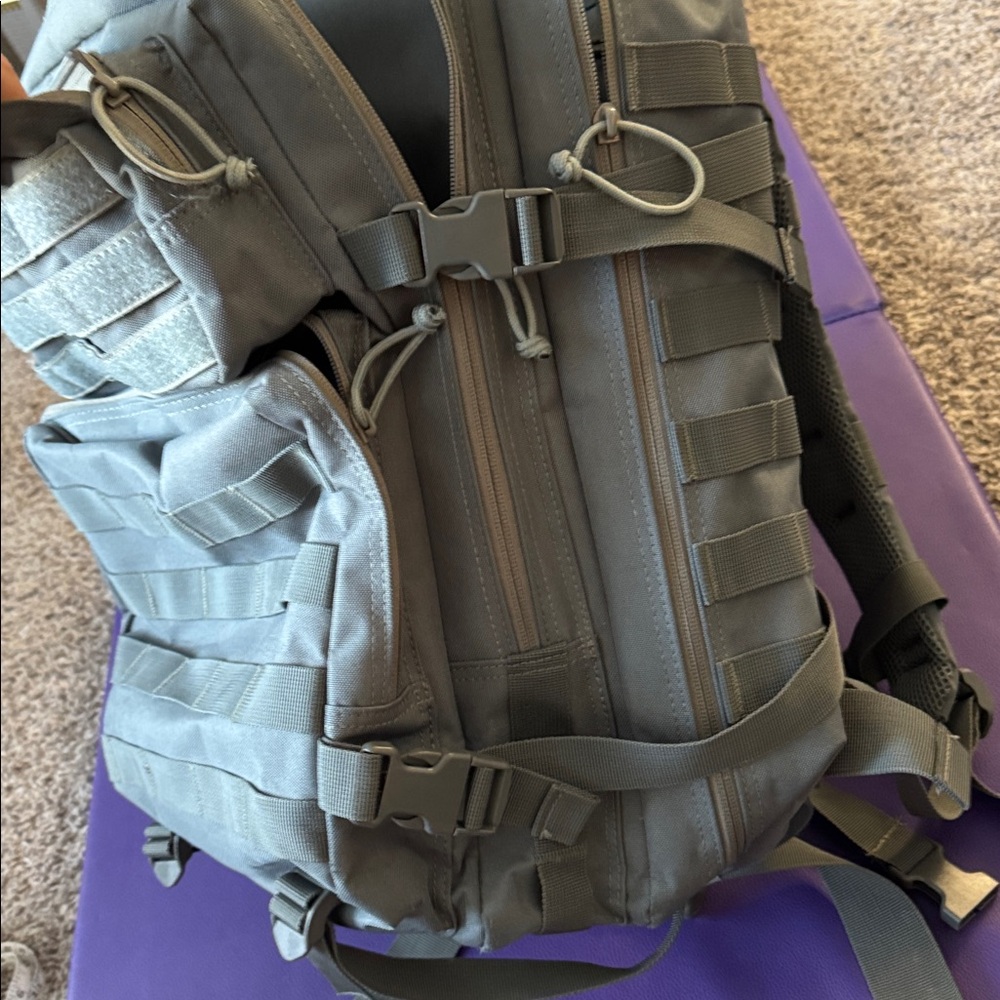 Gray Tactical Backpack - image 2